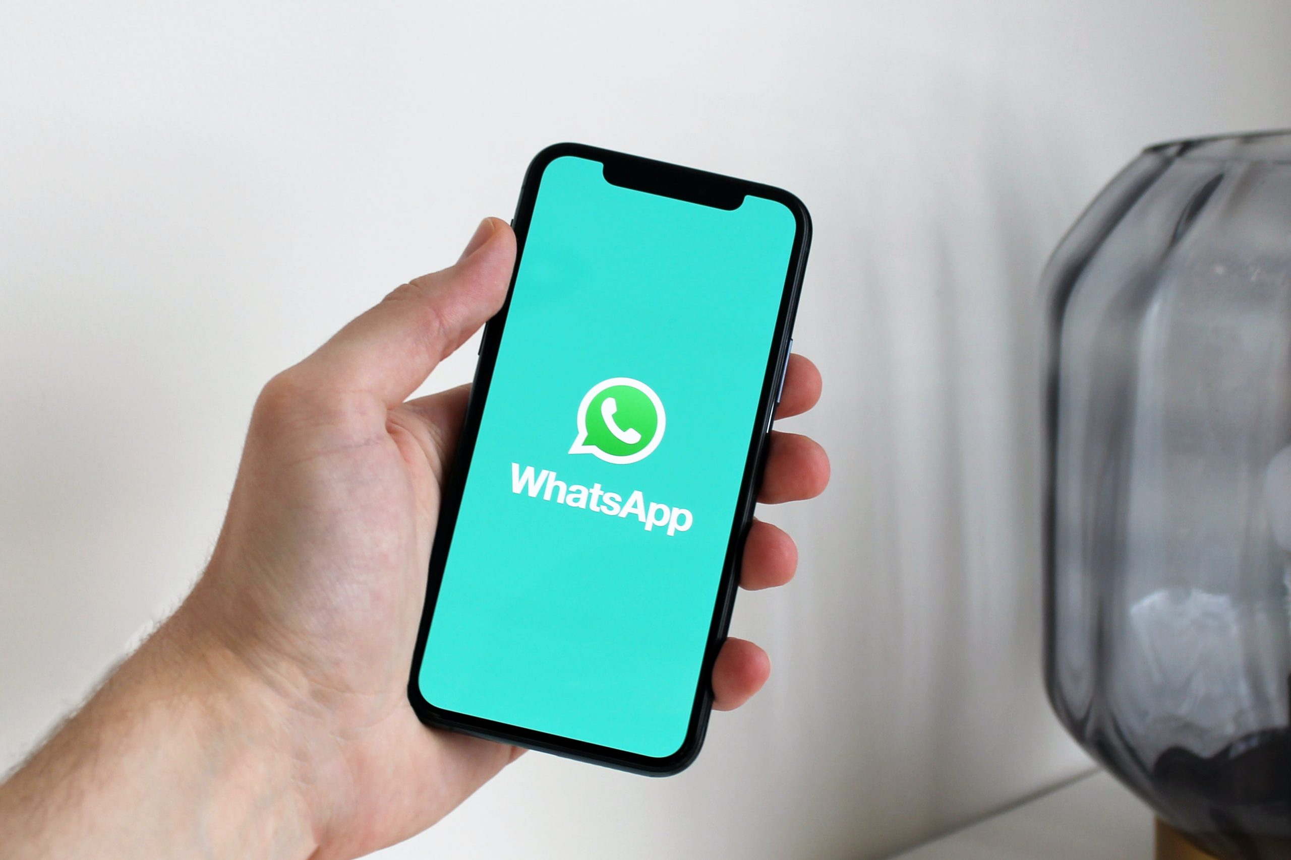 Tela de celular com o aplicativo WhatsApp