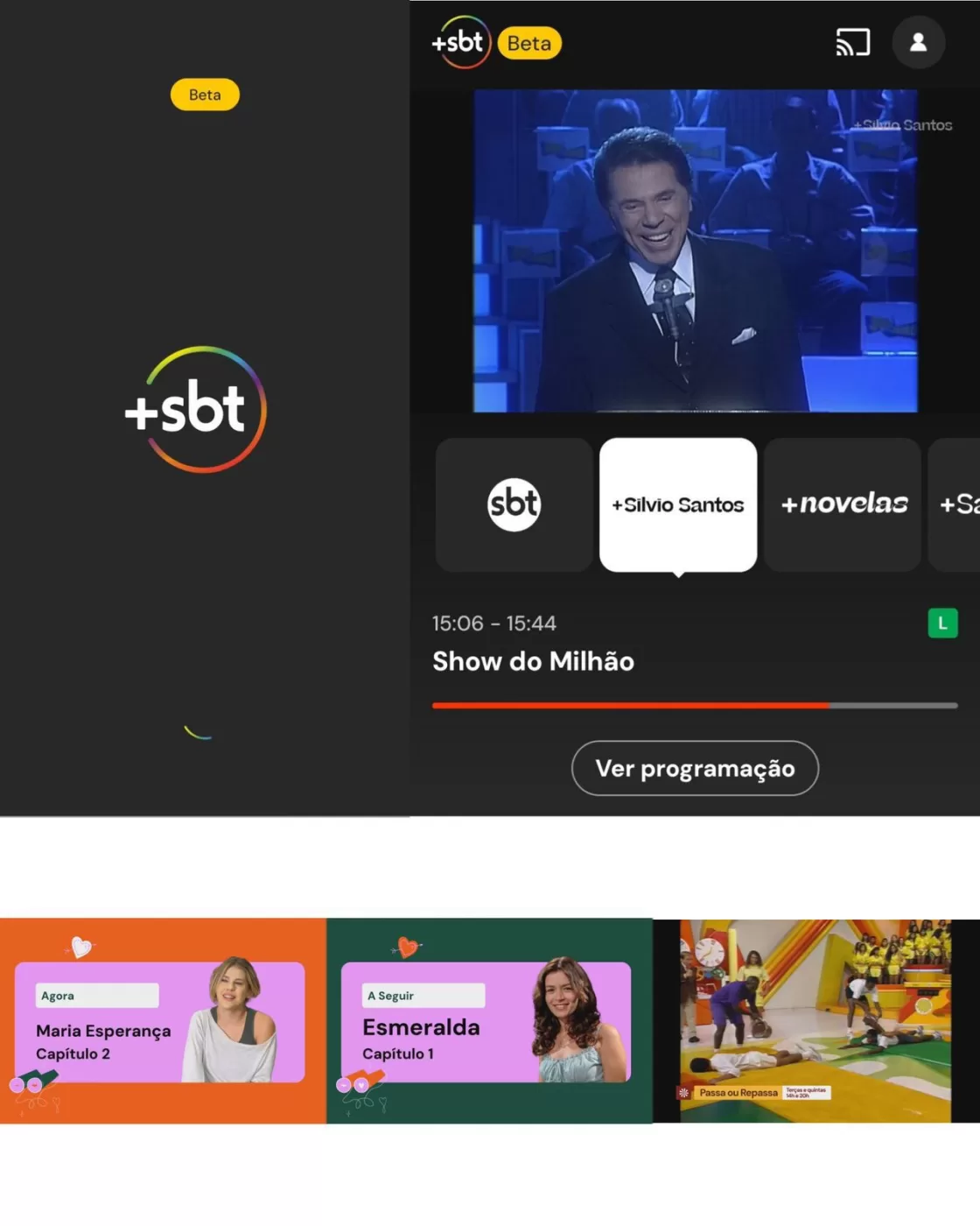 Catálogo do novo streaming +SBT com Sílvio Santos