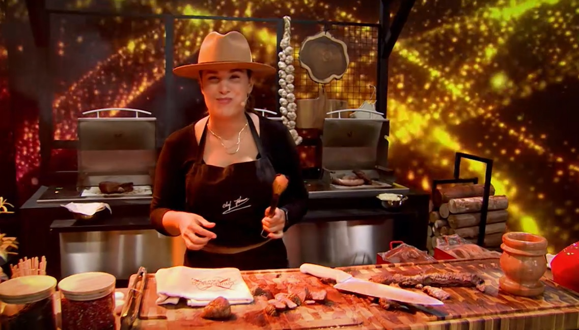 Chef Ju Lima no Churrascão do Faustão