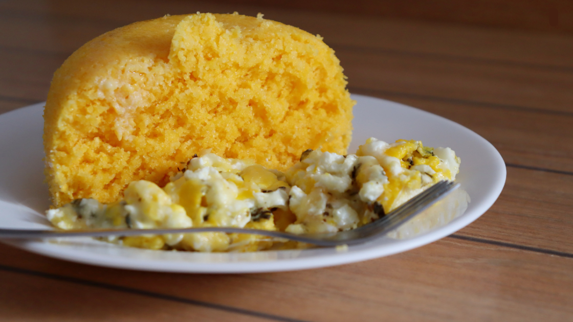 Pão de Cuscuz Como fazer na Airfryer e na frigideira