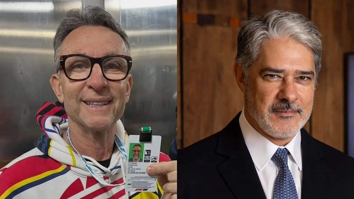 Craque Neto e William Bonner (Foto: arquivo pessoal | Globo/ João Cotta)