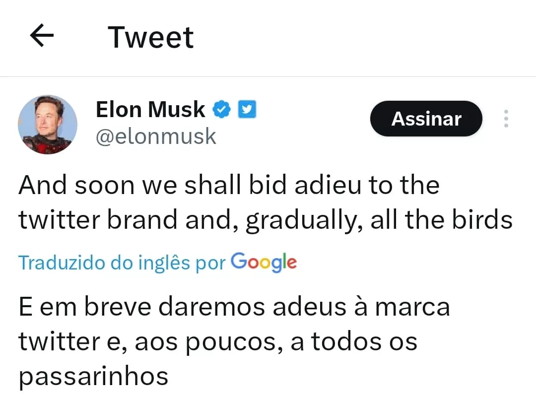 Fim do Twitter