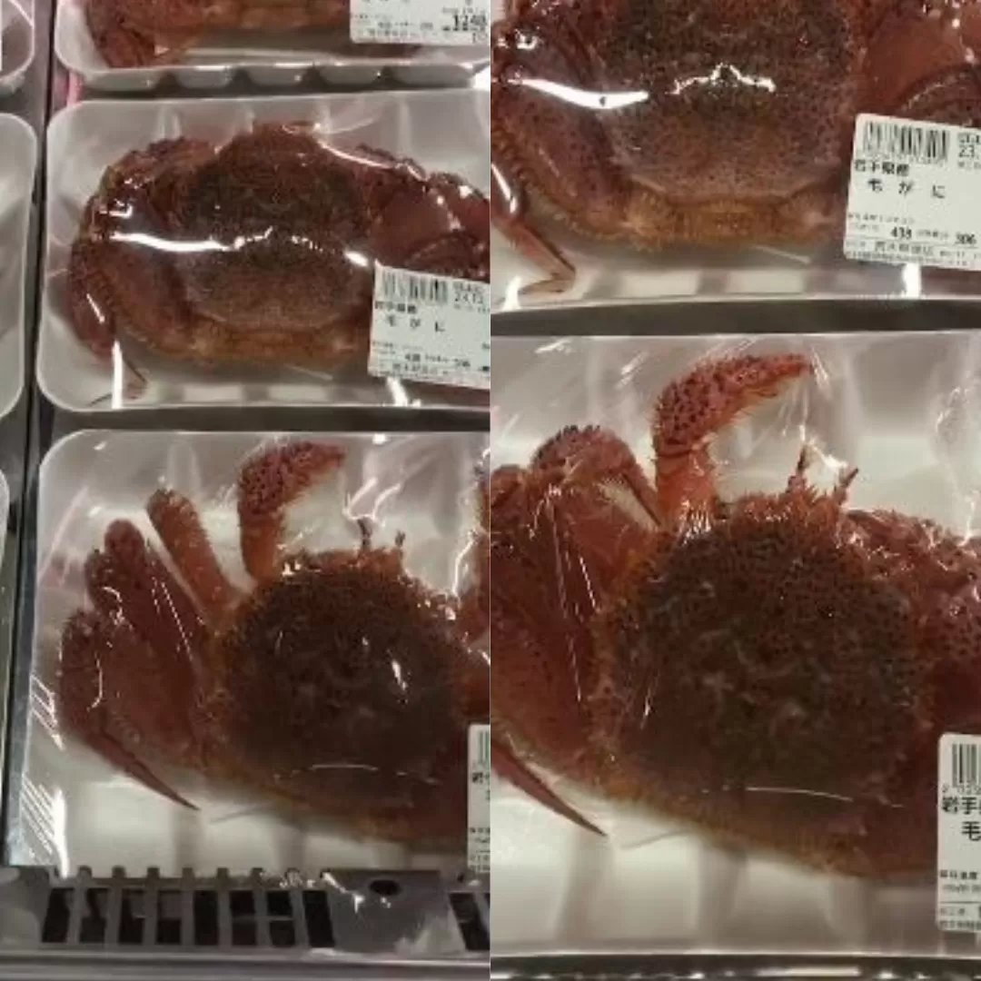 Caranguejos embalados